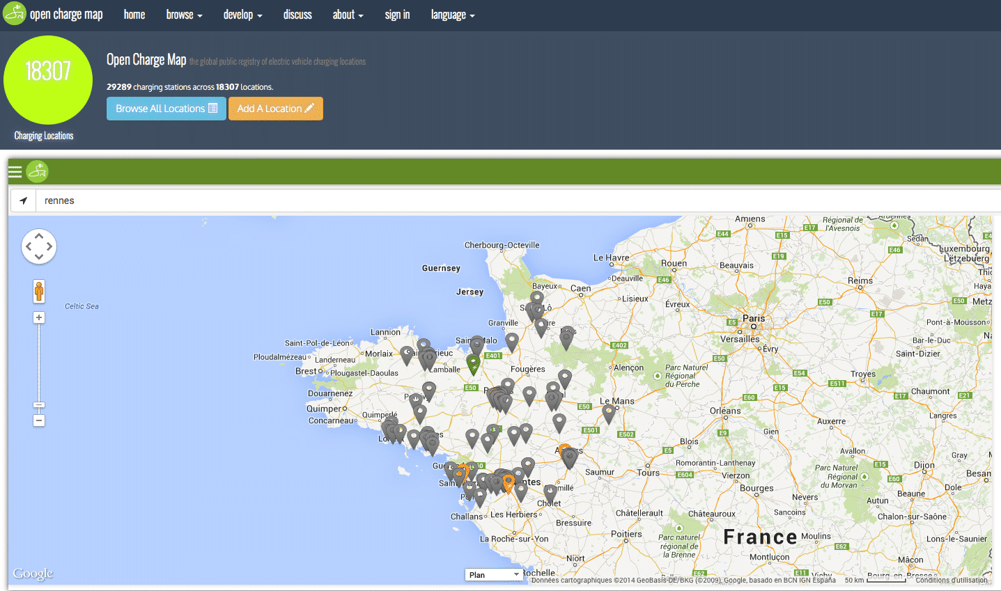 open charge map