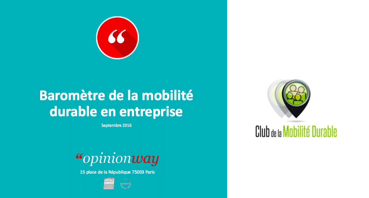 Baromètre de la Mobilité Durable : 80% des salariés et des dirigeants d’entreprises plébiscitent l’autopartage