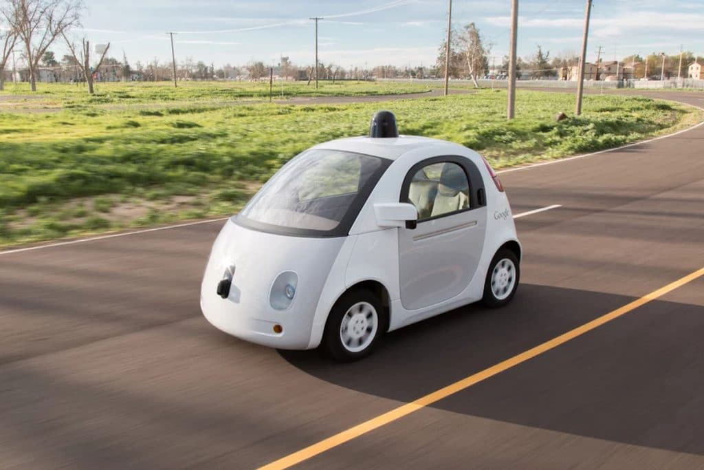 Un des premiers modèles de véhicules autonomes de Google