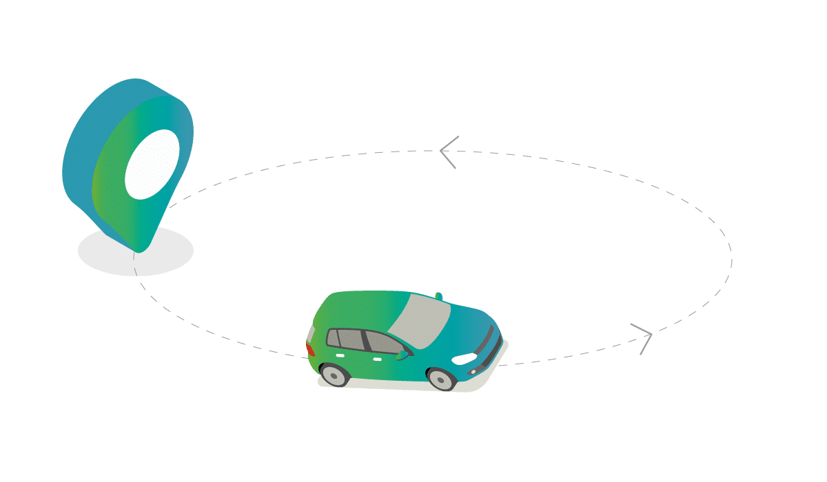 Round-trip car sharing