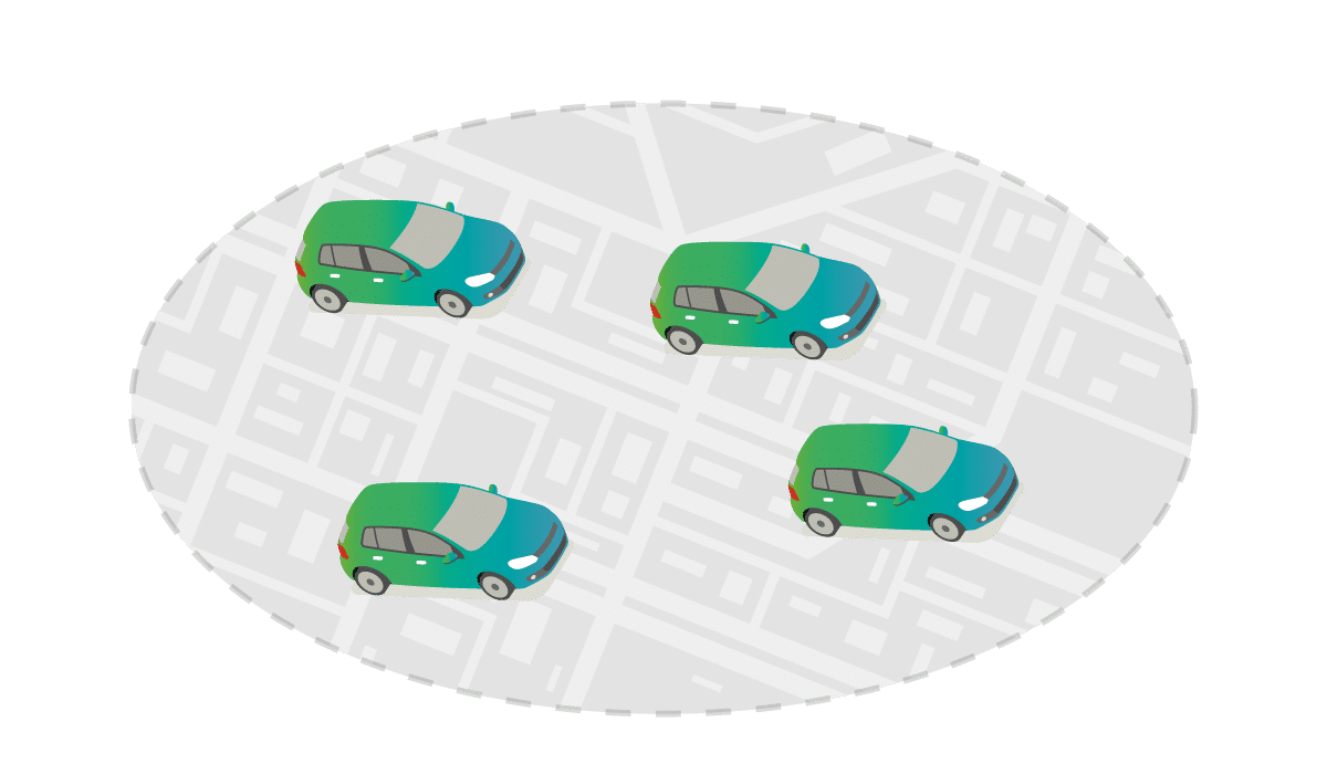 Free floating carsharing