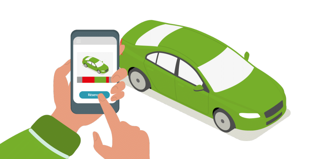 Carsharing real estate app