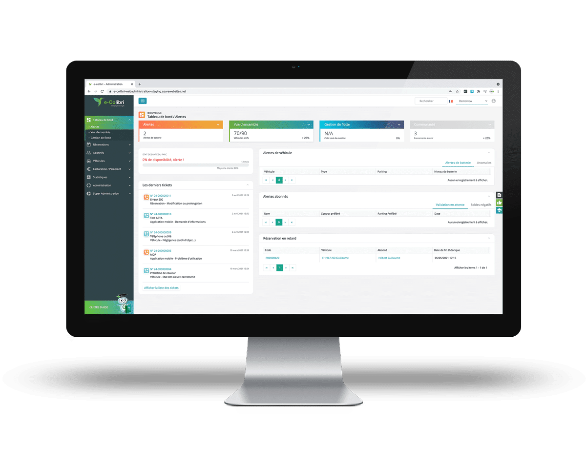 back_new Plateforme de gestion autopartage