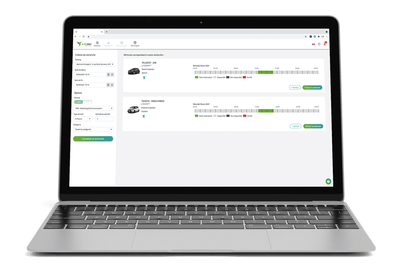 front-next Plateforme de réservation e-Colibri
