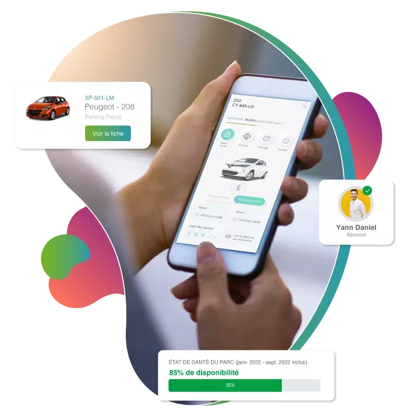 Solution d'autopartage e-Colibri