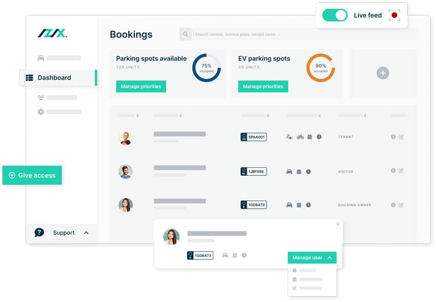 Plateforme de gestion de parking Izix