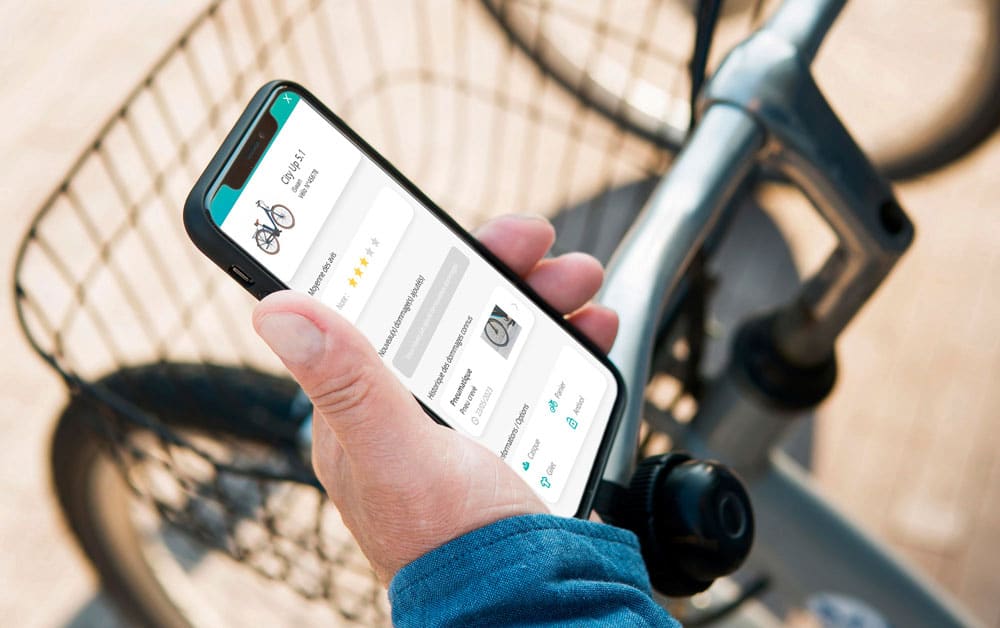 Vélopartage application mobile
