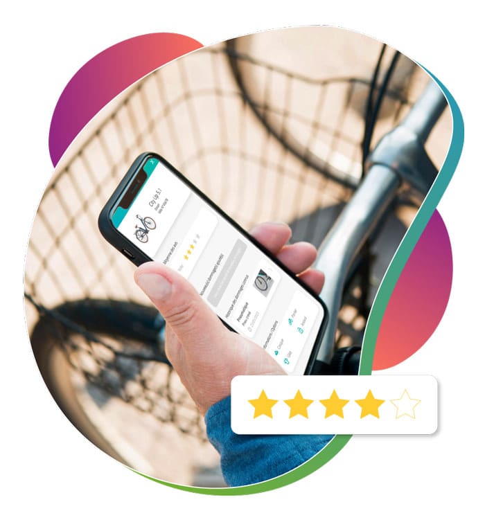 État des lieux vélo sur une application mobile