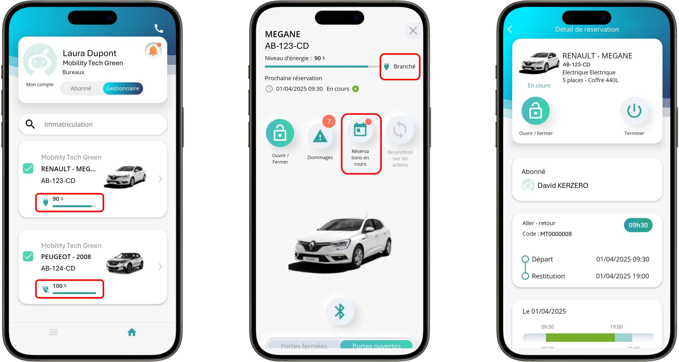 Tuile-gestionnaire application gestionnaire autopartage