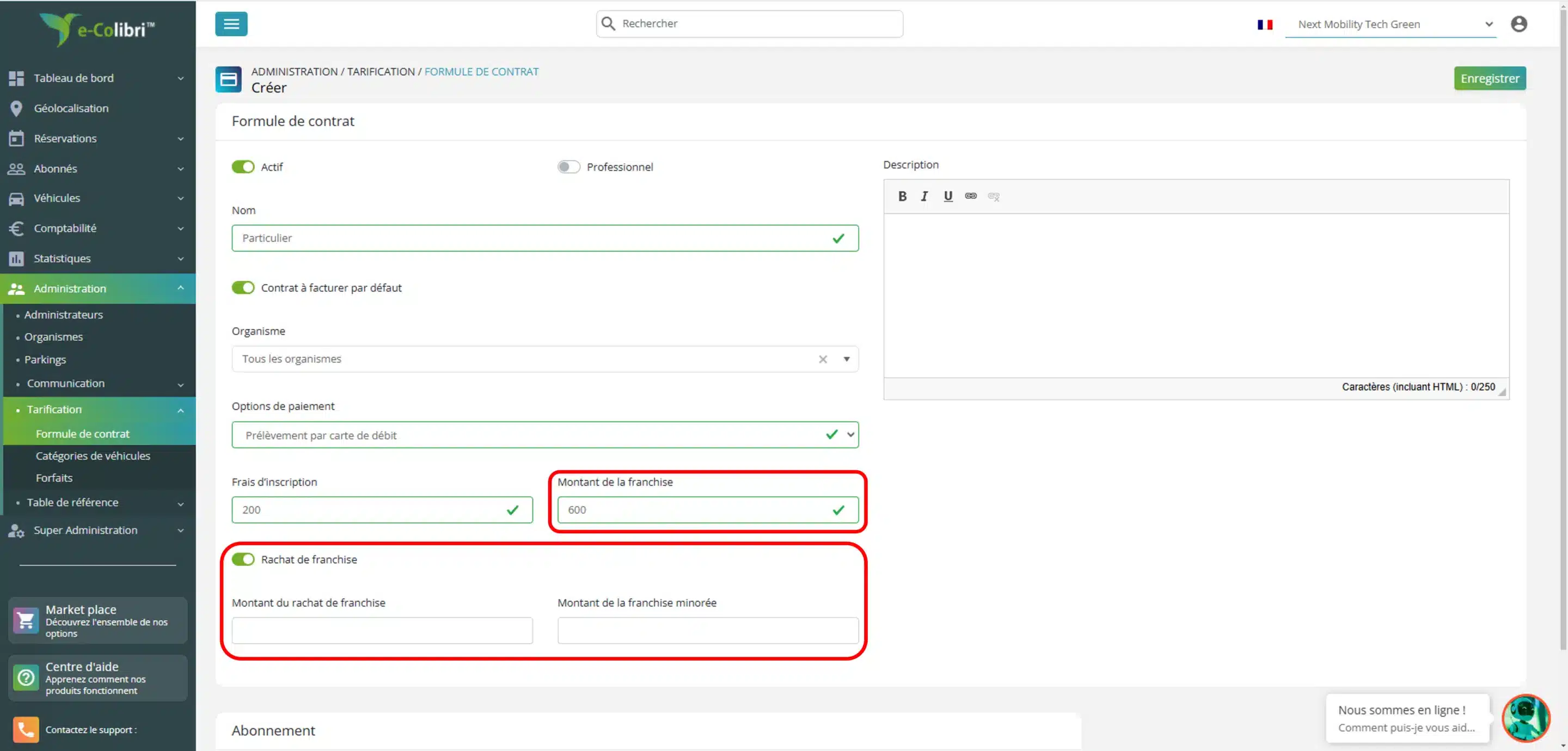 facturation autopartage